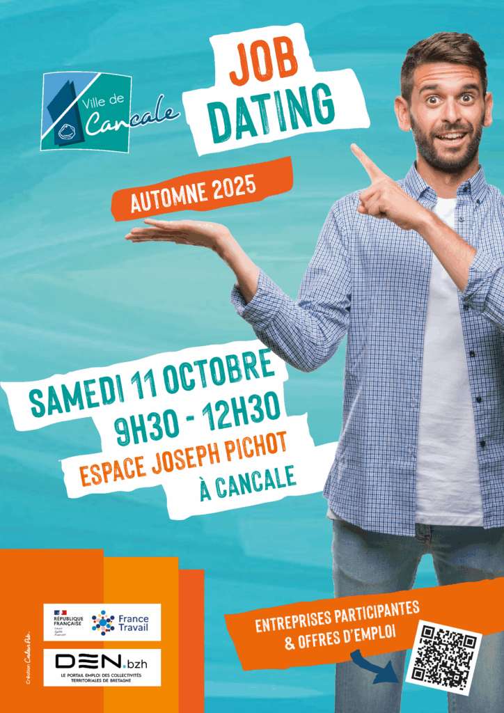 Affiche Job dating Cancale 11 octobre 2025