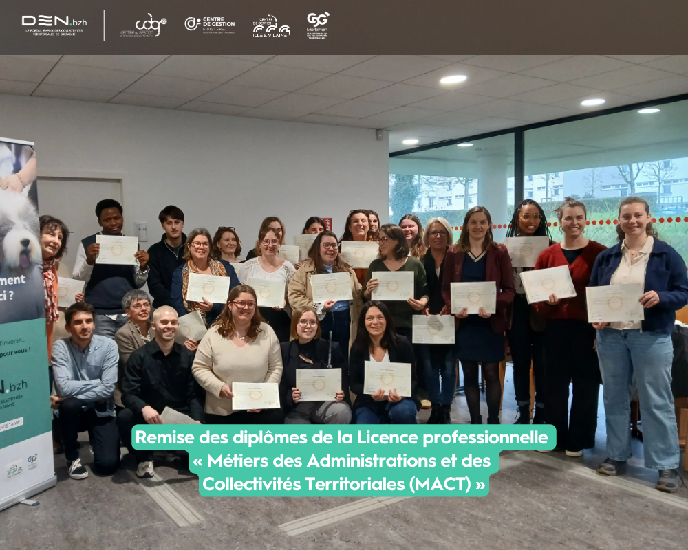 Remise des diplômes Licence professionnelle Métiers de l'Administration Territoriale